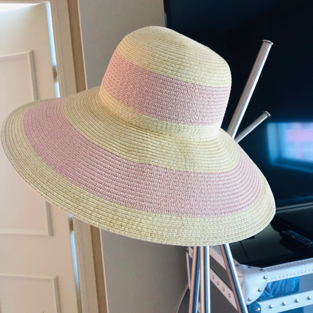 Beach hat standard size pink New